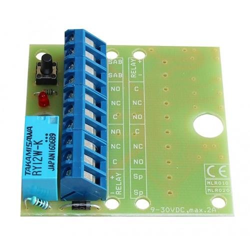 Alarmtech RC 010 Relay Card with Dual (2x) Alternating NC / NO Function, 9-30 VDC